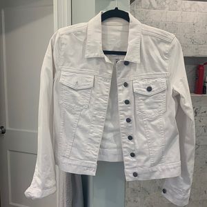 Kut from the Kloth Petite White Denim Jacket